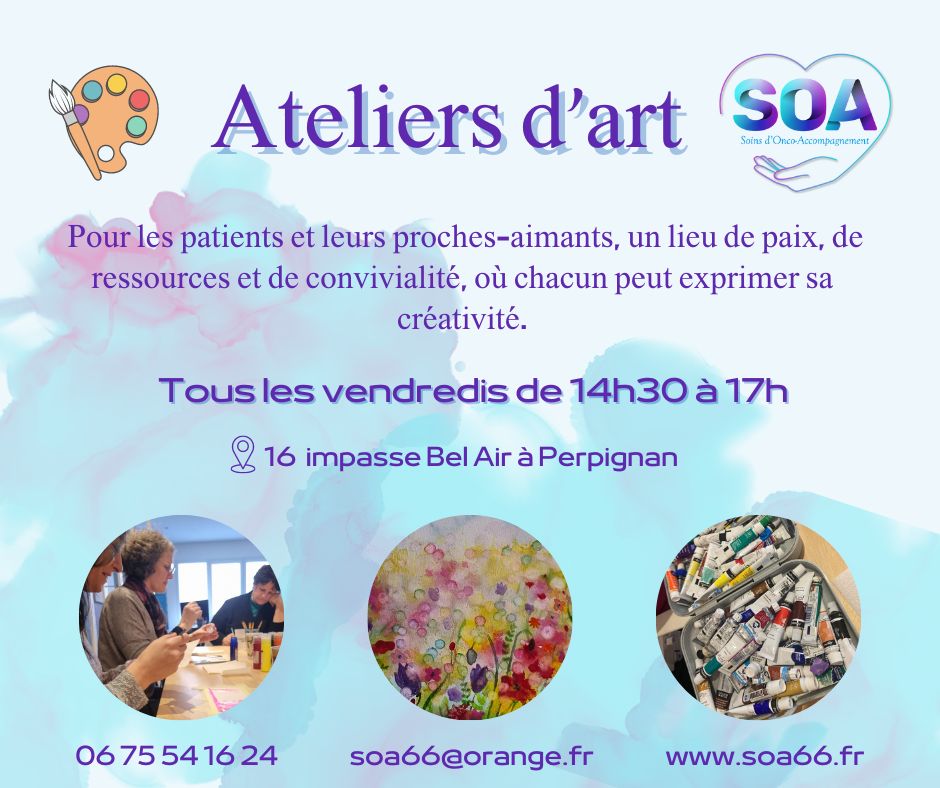 ateliers d'art à perpignan avec l'association SOA